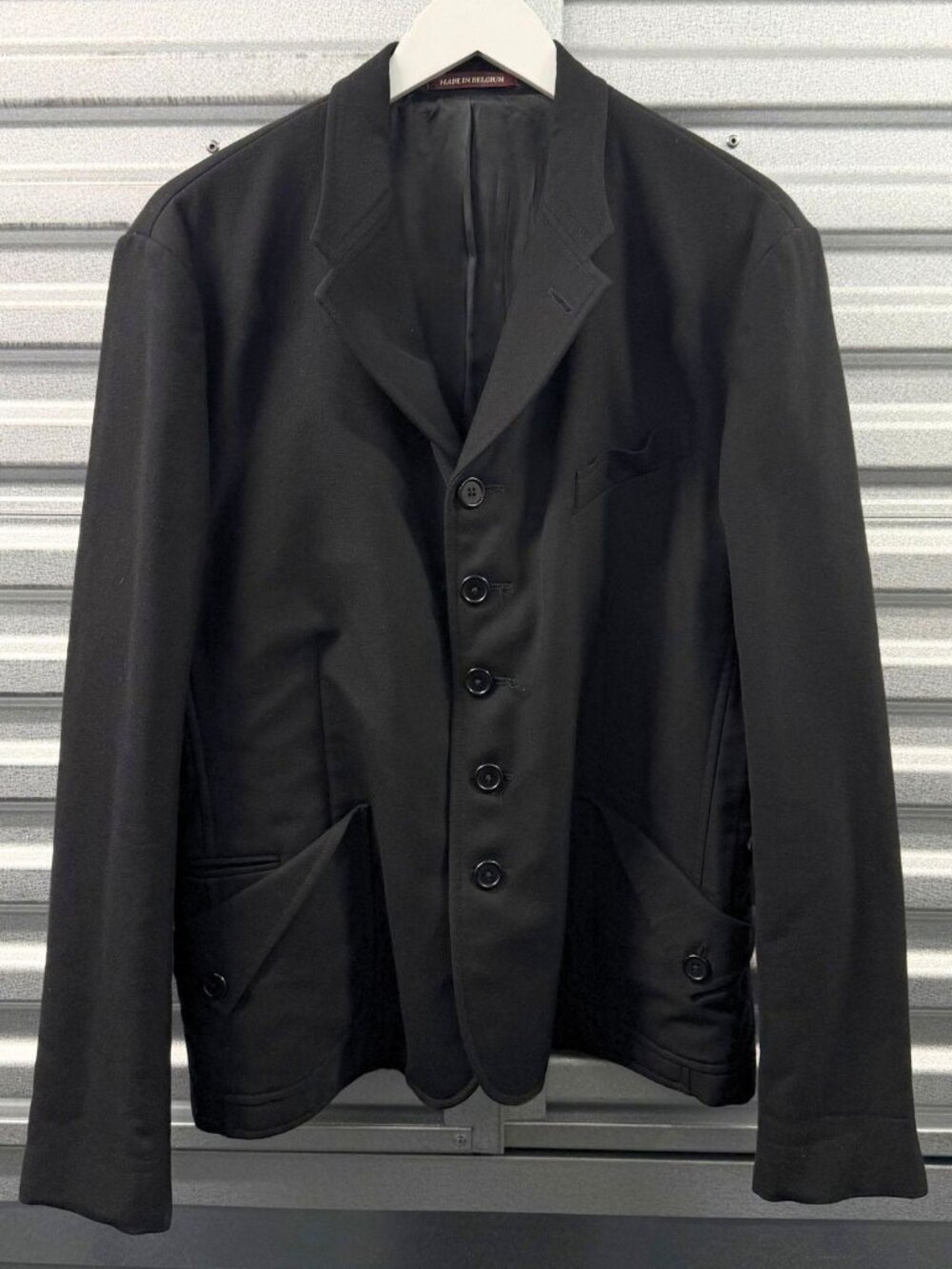 PAUL SMITH BLACK 5-BUTTON UTILITY BLAZER JACKET